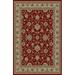 Tayse Elegance Area Rug 5140 Red Flower Vines 7 6 x 9 10 Rectangle