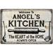 ANGEL S Kitchen Farmhouse Sign Gift 8x12 Metal 208120033427