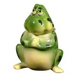 Cute Green Frog Froggy Magnetic Hinged Trinket Box