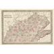 Kentucky Tennessee Counties - Mitchell 1879 - 23 x 34.23