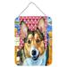 Carolines Treasures LH9567DS1216 Corgi Hearts Love and Valentines Day Wall or Door Hanging Prints 12x16 multicolor