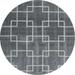 United Weavers Celestial Dadrail Contemporary Geometric Round Area Rug Grey 7 10 x 7 10