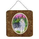 Carolines Treasures SS8227DS66 Borzoi Wall or Door Hanging Prints 6x6 multicolor