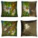 GCKG Forest Pillowcase Unicorns among Trees and Mountains Reversible Mermaid Sequin Pillow Case Home Decor Cushion Cover 16x16 inches