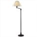 Cal Lighting BO-314-DB Transitional Swing Arm Floor Lamp 150-watt 124 x 6 x 256 Dark Bronze