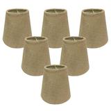 Royal Designs Inc. Hardback Empire Chandelier Shade CS-955-5BL-6 Burlap 3 x 5 x 4.5 Pack of 6