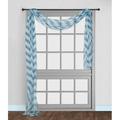 1 PC SOLID TEAL SCARF VALANCE SOFT SHEER VOILE WINDOW PANEL CURTAIN 216 LONG TOPPER SWAG Different colors avilable