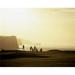Posterazzi Ballycastle Golf Club Co Antrim Ireland - Silhouetted People Playing Golf Poster Print by The Irish Image Collection - 32 x 24 - Large
