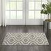 Nourison Bliss Transitional Moroccan Grey 2 x 4 Area Rug (2 x 4 )