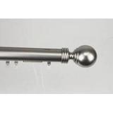 InStyleDesign Globe Decorative Traverse Adjustable Rod with Center Open Sliders