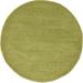 Unique Loom Calabasas Solo Rug Light Green 6 1 Round Solid Comfort Perfect For Dining Room Entryway Bed Room Kids Room