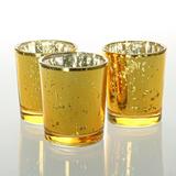 Richland Amber Gold Mercury Votive Holders Set of 72