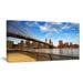 Design Art Calm Sky Over Brooklyn Bridge Photographic Print on Wrapped Canvas