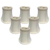 Royal Designs Inc. True Bell Clip On Chandelier Shade CS-201WH-6 White 3 x 5 x 4.5 Pack of 6