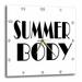 3dRose Summer body. - Wall Clock 10 by 10-inch