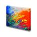 wall26 - Canvas Prints Wall Art - Colorful Streaked Painting | Modern Wall Decor/Home Decoration Stretched Gallery Canvas Wrap Giclee Print. Ready to Hang - 32 x 48