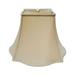 Royal Designs Flare Bottom Outside Square Bell Lamp Shade Beige 7 x 16 x 12.25