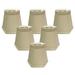 Royal Designs Inc. Hexagon Bell Clip on Chandelier Shade CS-715BG-6 Beige 3 x 5 x 4.5 Pack of 6