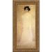 Portrait of Serena Lederer 24x12 Gold Ornate Wood Framed Canvas Art by Gustav Klimt