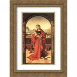 Petrus Christus 2x Matted 18x24 Gold Ornate Framed Art Print Madonna