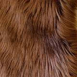 Lambzy Dynasty Natural 2-Pelt Luxury Long Wool Sheepskin Shag Rug Dark Brown N/A