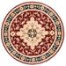 SAFAVIEH Heritage Cromwell Traditional Wool Area Rug Red/Black 3 6 x 3 6 Round