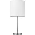 Lorell LLR99966 10-watt LED Bulb Table Lamp 1 Each Silver White Shade