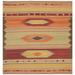 SAFAVIEH Kilim Cabrail Southwestern Wool Area Rug Brown/Multi 5 x 5 Square