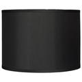 Classic Drum Faux Silk Lamp Shade 8-inch to 16-inch Available Black 14