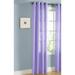 1 PANEL MIRA SOLID LILAC LAVENDER SEMI SHEER WINDOW FAUX SILK ANTIQUE BRONZE GROMMETS CURTAIN DRAPES 55 WIDE X 84 LENGTH