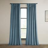 Denmark Blue Heritage Plush Velvet Curtain (1 Panel) Denmark Blue 50W X 96L