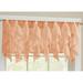 Sheer Voile Vertical Ruffle Window Kitchen Curtain 12 Valance Pale Spice