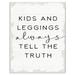 Stupell Industries Tell The Truth Funny Family Word Design Wall Plaque by Daphne Polselli