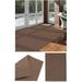 3 x11 Soft and Durable Interlace Indoor - Outdoor Area Rugs Lightweight and Flexible for Easy Cleaning and Transport (Color: Espresso)