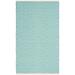 SAFAVIEH Montauk Kimberlyn Geometric Diamond Cotton Area Rug Turquoise/Ivory 3 x 5