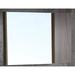 Bellaterra Home 42 in. Wood framed mirror with cabinet