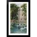 The Moat and Bishop s Palace Wells Cathedral 24x40 Large Black Wood Framed Print Art by Walter Crane