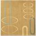 SAFAVIEH Soho Nimes Abstract Wool Area Rug Beige 6 x 6 Square