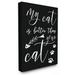 The Stupell Home Decor Collection My Cat is Better Than Your Cat Wall Art
