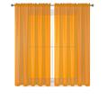 2 Piece Beautiful Sheer Window Elegance Curtains/drape/panels/treatment 60 (Orange)