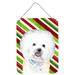 Bichon Frise Holiday Christmas Aluminium Metal Wall or Door Hanging Prints