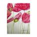 Trademark Fine Art Pink Poppies On White Canvas Art by Cherie Roe Dirksen