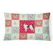 Jack Russell Terrier Love Canvas Fabric Decorative Pillow