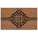 Calloway Mills Garbo Monogram Outdoor Doormat Extra-Thick 2 x 3 (Letter H)