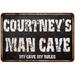 COURTNEY S Man Cave Black Grunge Sign Home Decor Gift Cave Funny 108120004461