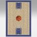 Furnish my Place Basketball Court Kids Blue Area Rug 4 5 x6 9