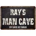 RAY S Man Cave Black Grunge Sign Home DÃ©cor Gift Cave Funny 112180004023