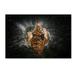 Trademark Fine Art Tiger Splash Canvas Art by Win Leslee