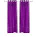 Lined-Violet Red Hand Crafted Grommet Sheer Sari Curtain Drape -43Wx63L-Piece