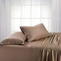 Royal Hotel ABRIPEDIC Bamboo Sheets 600 Thread Count Silky Soft Sheets 100% Viscose from Bamboo Sheet Set King Taupe